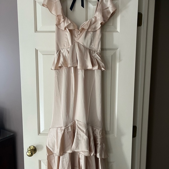 Show Me Your Mumu Champagne Ruffle Dress - Picture 2 of 3